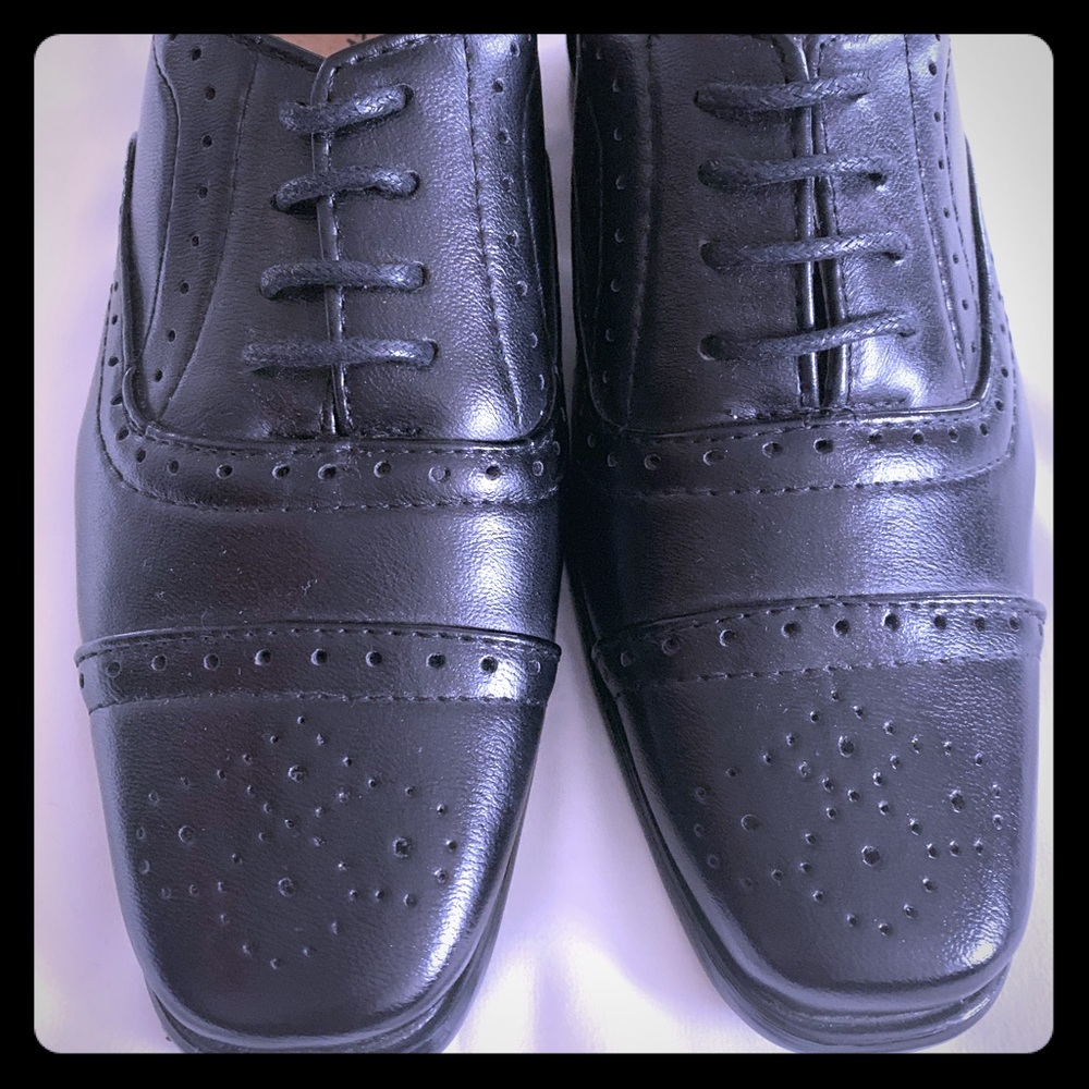 Boys Black Dress Shoes